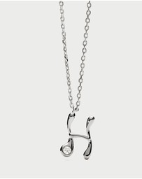 PDPAOLA - Initial 2026 H Silver Pendant Necklace