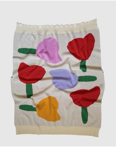 Mosey Me - Forget Me Not Knitted Baby Blanket