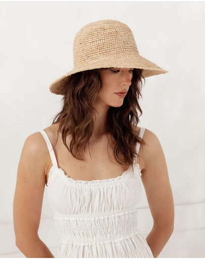 Morgan & Taylor - Alora Bucket Hat in Natural