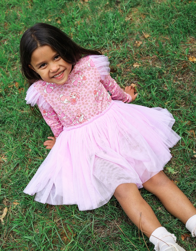 Rock Your Kid - Disney Thumper Circus Frill Dress in Peach