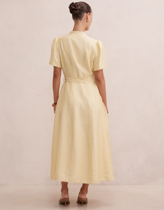 Forever New Petite - Alison Petite Flutter Sleeves Midi Dress