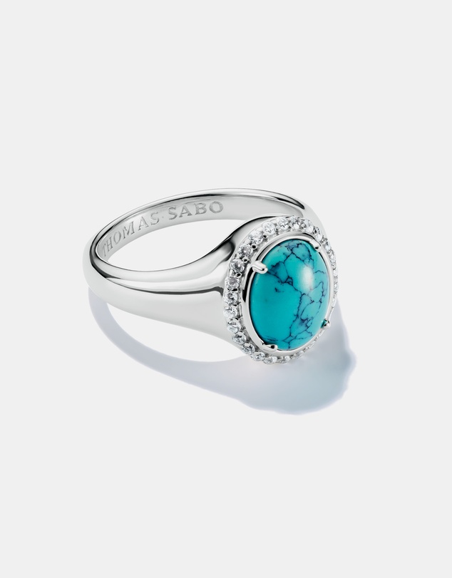 THOMAS SABO - THOMAS SABO Round Turquoise Ring