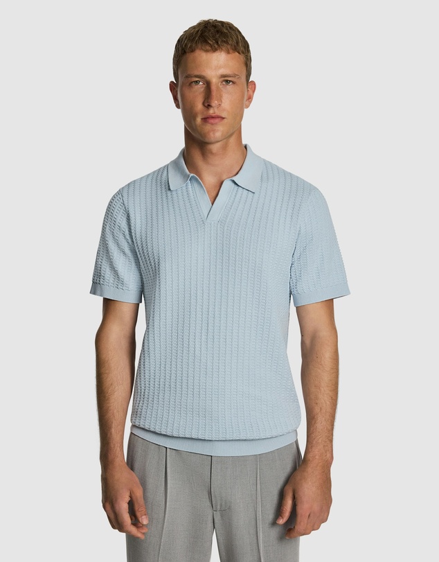 yd. - Salford Knitted Polo Shirt