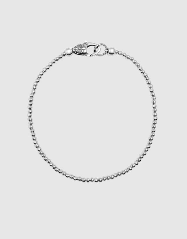 Nialaya Jewellery - Sterling Silver Beaded Bracelet
