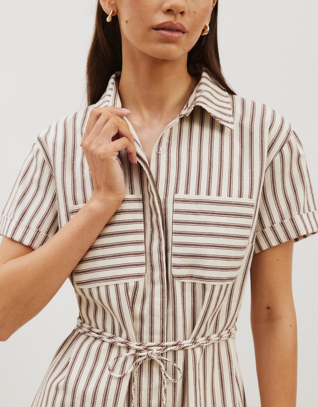 Atmos&Here - Amy Tie Back Mini Shirt Dress