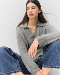 UNISON - Lofty Collared Knit