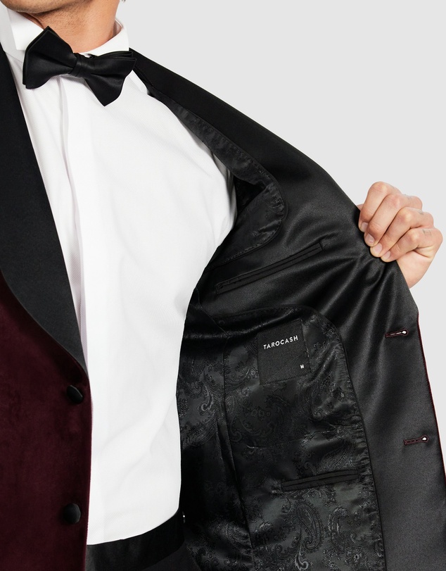Tarocash - Fordham Velvet Tuxedo Jacket