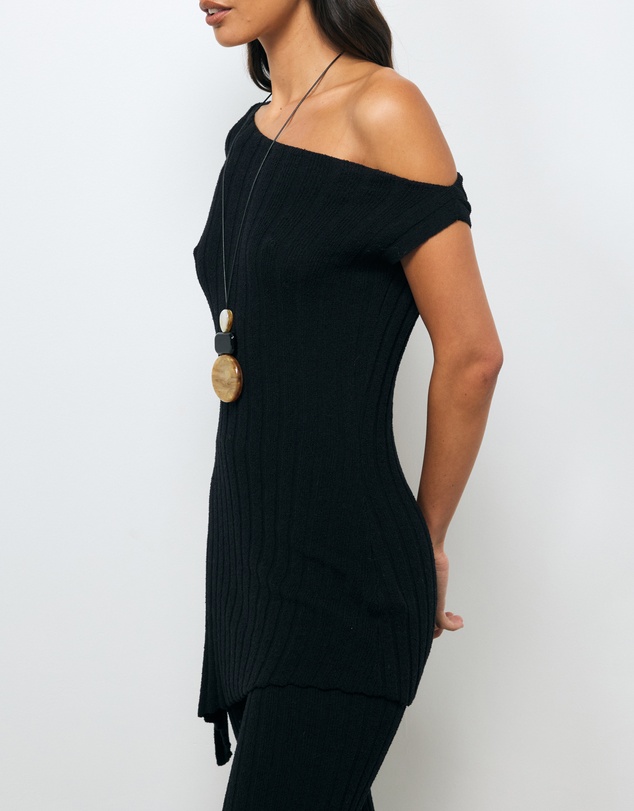 AERE - Ciela Textured Rib Knit Tunic