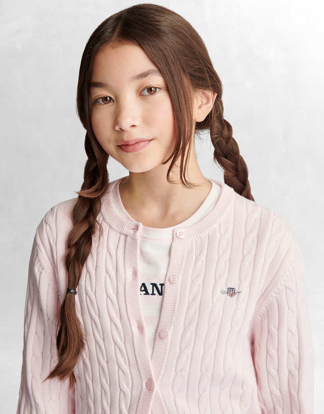 Gant - Shield Cable Knit Cardigan
