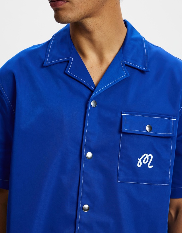 Malbon - Menton Nylon Camp Collar Shirt