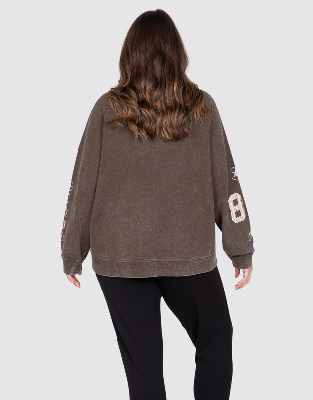 Love Your Wardrobe - LYW & Co Multi Print Sweat Top