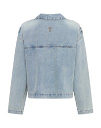 ONE TEASPOON - Retro Pullover Denim Shirt - Soft Blue