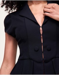 Guizio - Cap Sleeve Bib Blazer