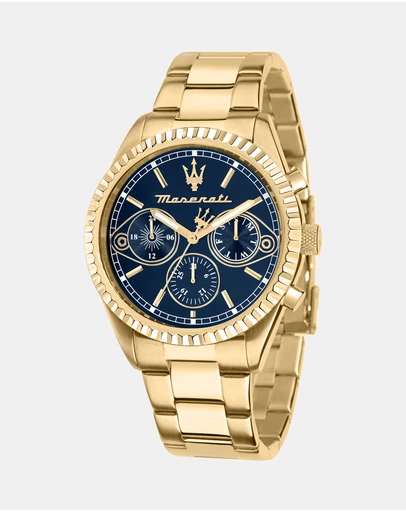Maserati - Competizione 43mm Multifunction Gold Chronograph Watch