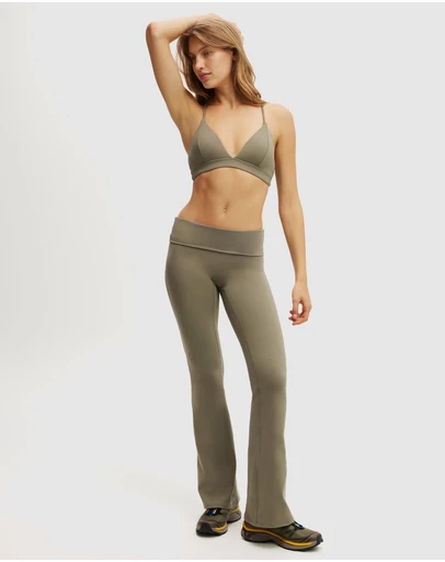 Cotton On Body Active - Ultra Soft Roll Over Flare Tights