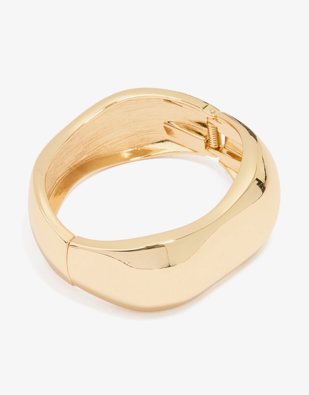 Lovisa - Gold Plated Chunky Hinged Molten Bangle
