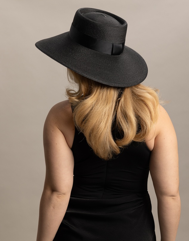 Morgan & Taylor - Gwen Racewear Droop Hat in Black