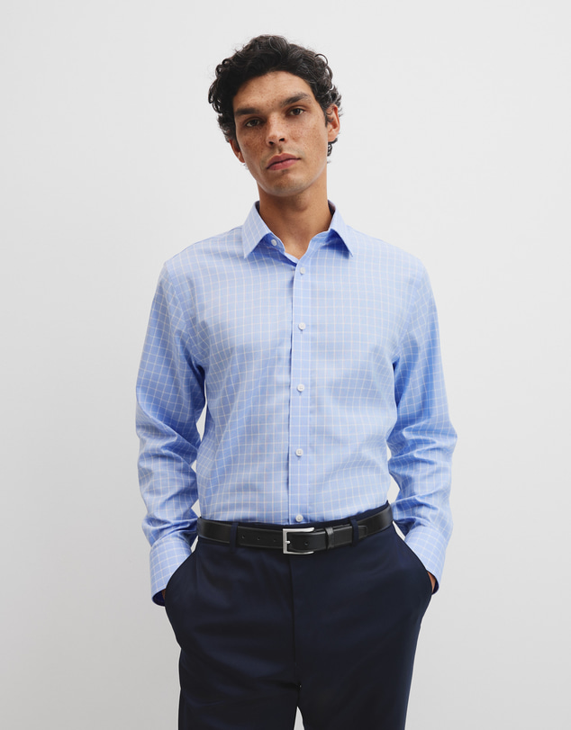 Country Road - Long Sleeve Regular Check Travel Shirt