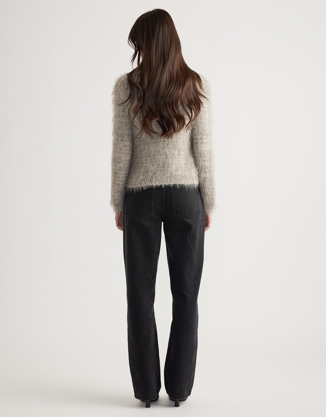 Decjuba - Mai Fluffy V-Neck Knit Jumper