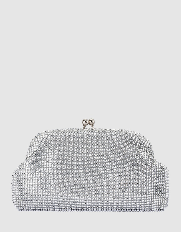 Olga Berg - Ela Crystal Mesh Clutch