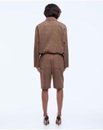 ENA PELLY - Ana Suede Bomber Jacket
