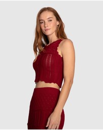 Belle & Bloom - Harvest Haze Crochet Crop Top