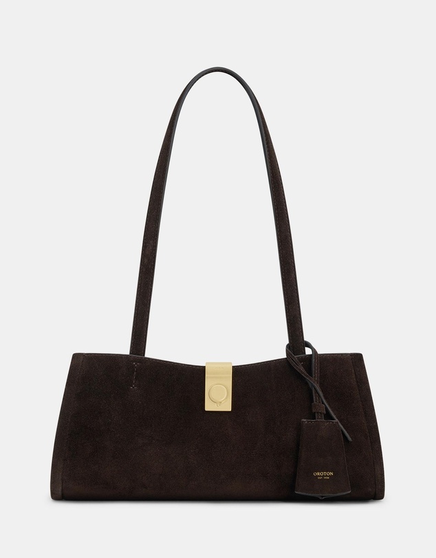 Oroton - Mille Baguette Suede Bag