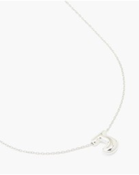 Lovisa - Waterproof Stainless Steel Large Bubble Letter J Necklace