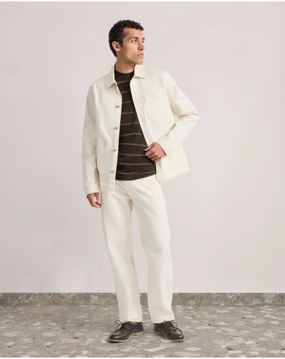 Frescobol Carioca - Fontes Cotton Blend Denim Chore Jacket