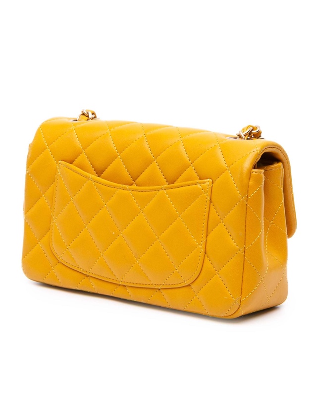 Pre-Loved by Azura Reborn - Pre-Loved Mini Rectangular Classic Lambskin Single Flap
