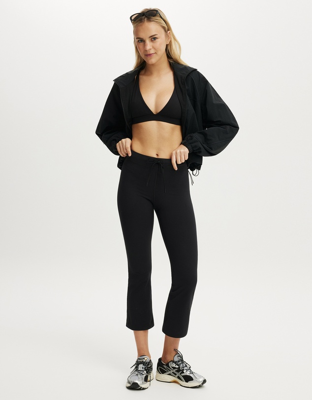 Cotton On Body Active - Ultra Soft Tie Front Cropped Kick Flare Tights