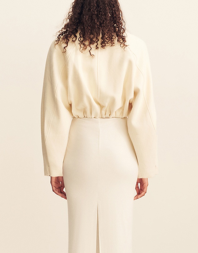 Shona Joy - Crosby Cropped Bomber Jacket