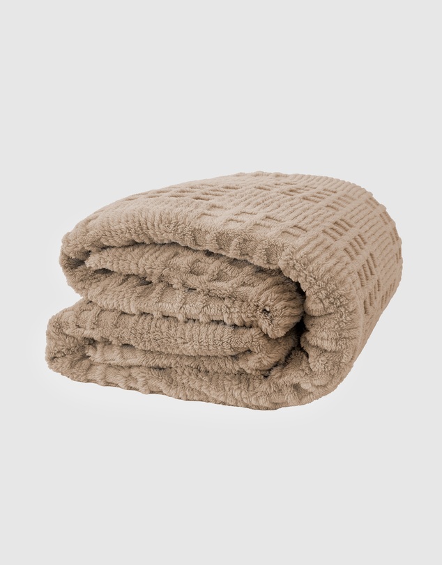 Bambury - Lattice Sherpa Fleece Blanket