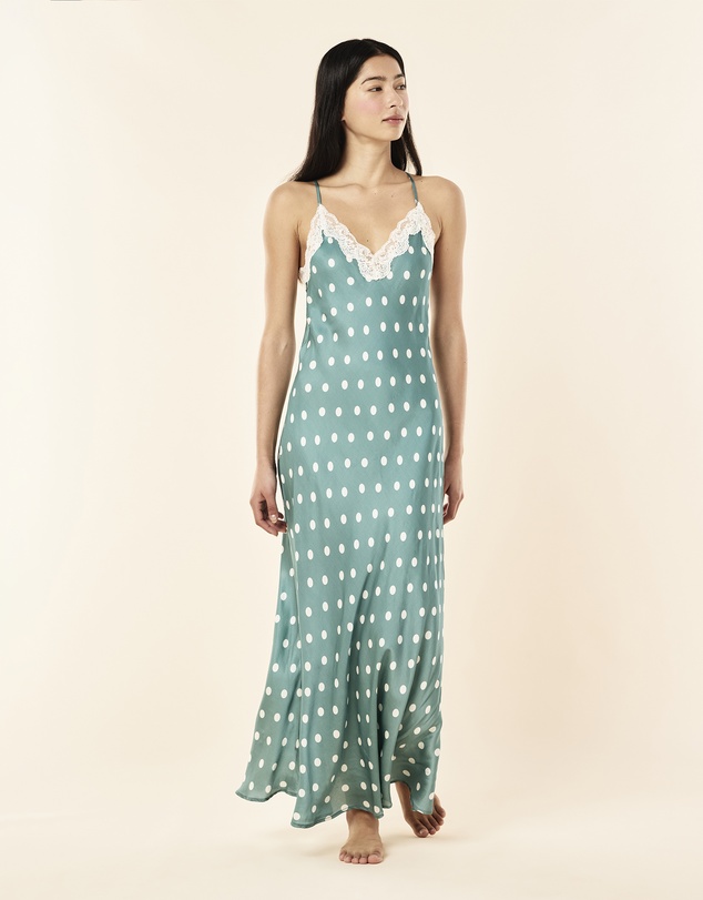 Papinelle - Annabelle Lace Front Maxi Nightie