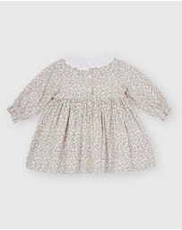 Goldie + Ace - Daphne Long Sleeve Corduroy Smocked Dress - ICONIC EXCLUSIVE - Babies-Kids
