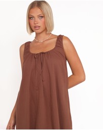 Petal & Pup - Bowman Maxi Dress - Chocolate Brown