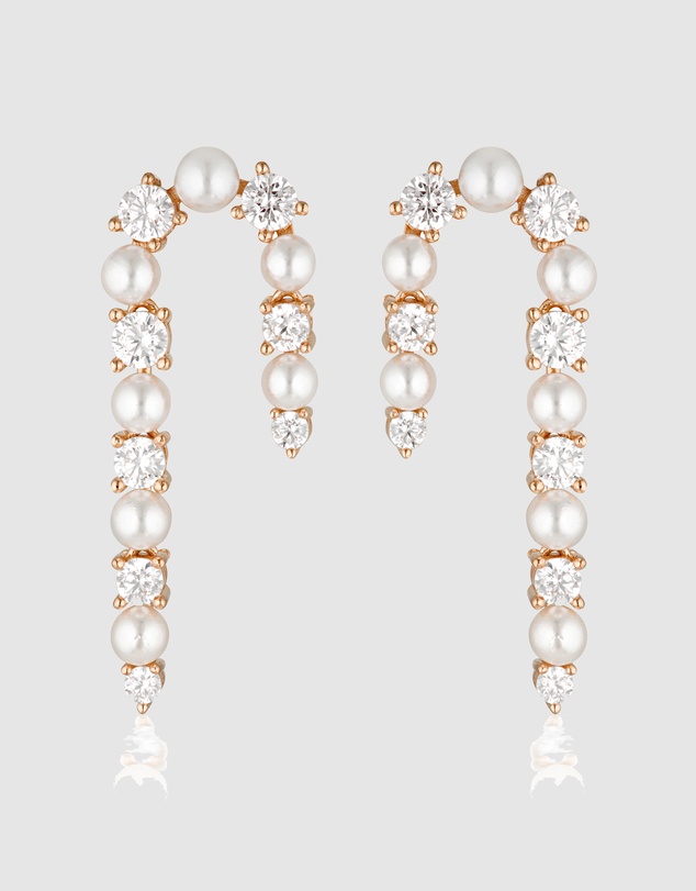 Georgini - Candy Cane Pearl Earrings