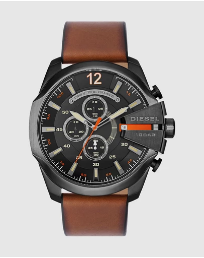 Diesel - Mega Chief Brown Chronograph Watch DZ4343