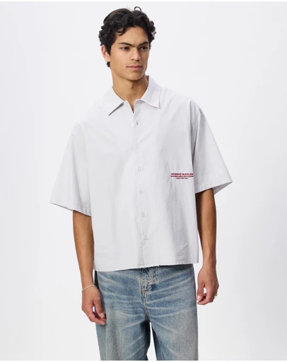 Worship - Data Point Box Crop Short Sleeve Shirt
