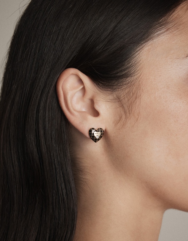 MIMCO - Dylan Heart Stud Earrings