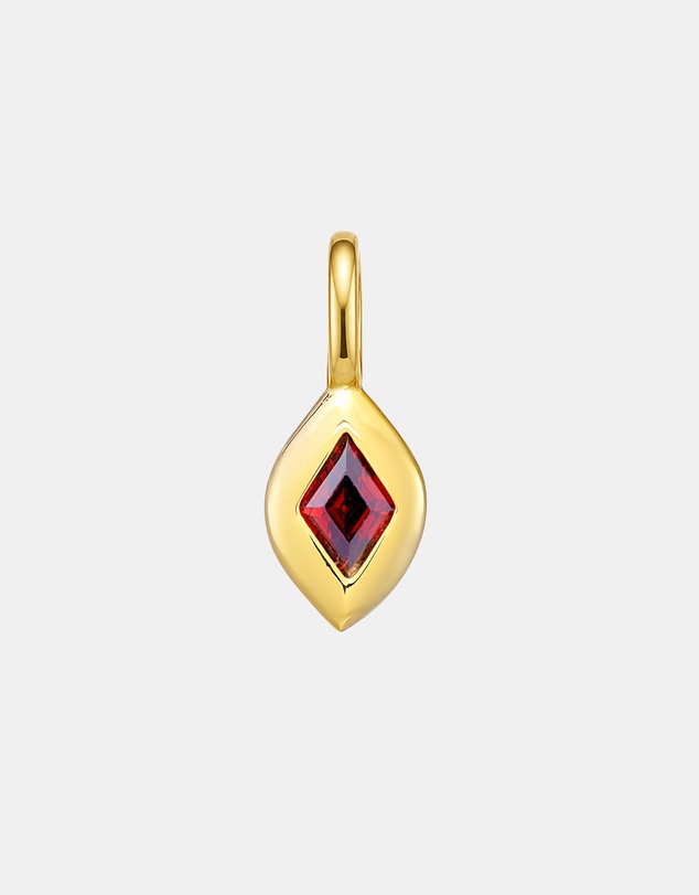 Zoe Olivia - 14K Gold Vermeil January Birthstone Charm
