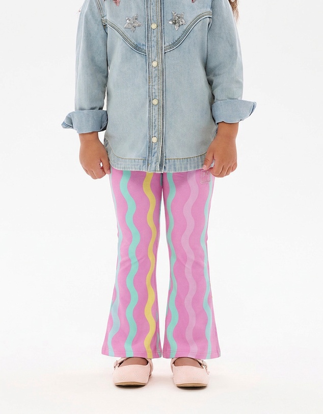 Rock Your Kid - Candy Stripe Bonnie Flare Legging