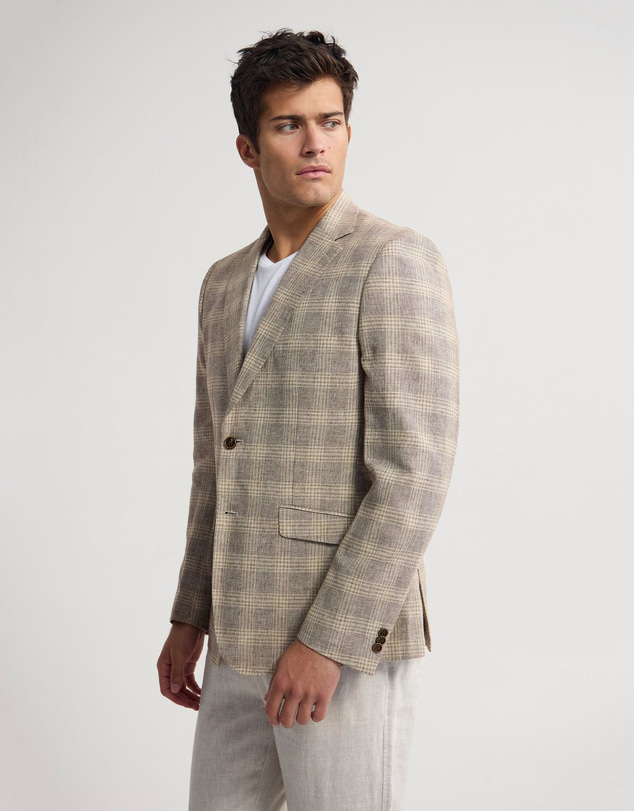 Oxford - Milton Linen Cotton Check Blazer