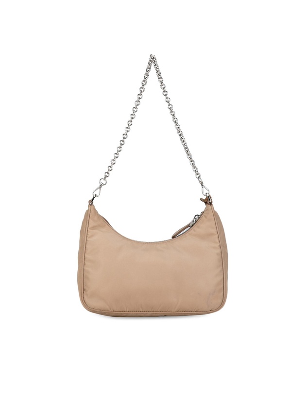 Pre-Loved by Azura Reborn - Pre-Loved prada Prada ReEdition 2005 Mini Bag Beige