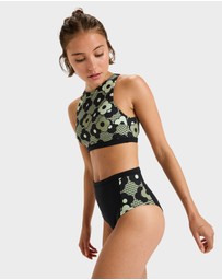 Roxy - Womens Pro Wave Crop Top Bikini Top