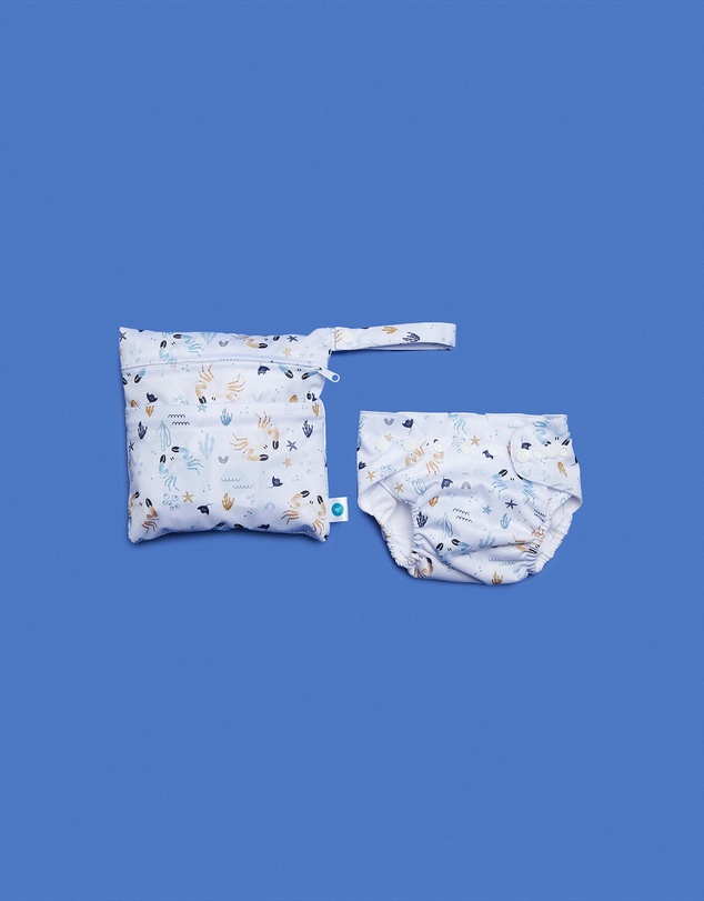 itti bitti - Reusable Swim Nappy + Small Double Pocket Wetbag - Babies-Kids