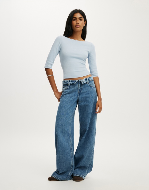 Cotton On - Low Rise Wide Jeans