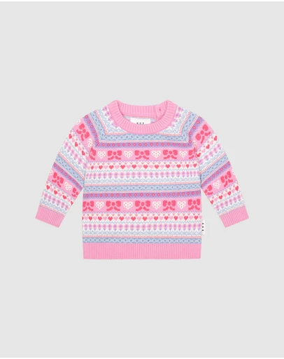Huxbaby - Apres Ski Fairisle Pullover - ICONIC EXCLUSIVE - Babies-Kids