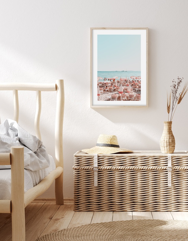 Olive et Oriel - Seaside Antibes Art Print