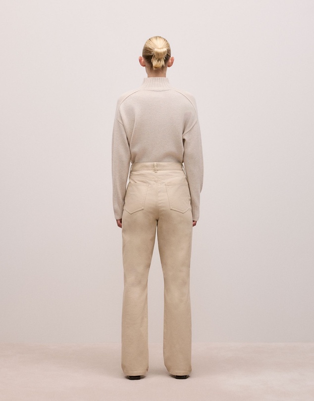 Trenery - Moleskin Five Pocket Pant in Putty
